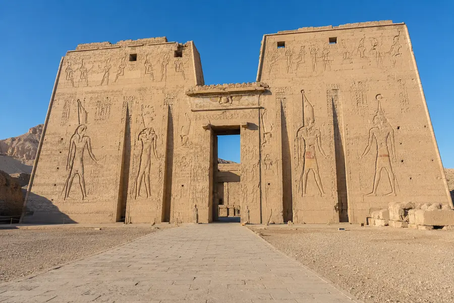 Medinet Habu among the ancient Egyptian temples