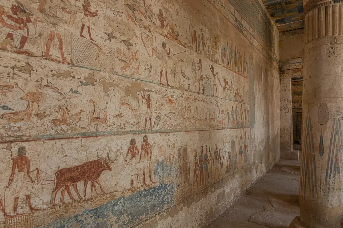 Beni Hassan Tombs paintings associated with Khnumhotep II