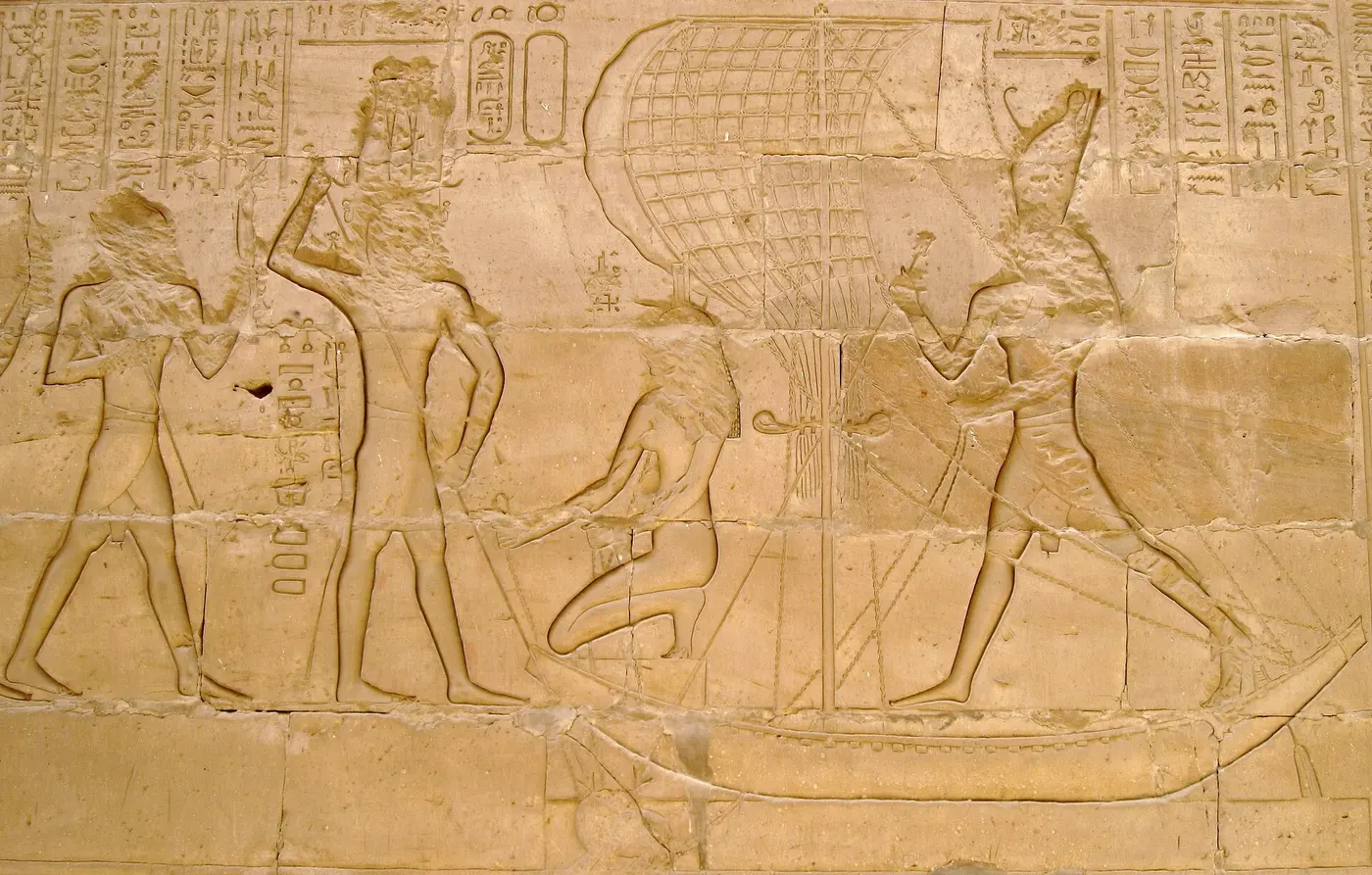 Horus ritual relief at Edfu Temple