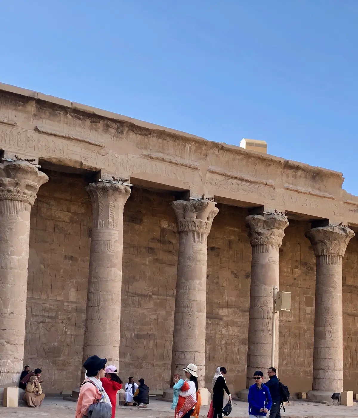 Open court and hypostyle hall of Edfu Temple