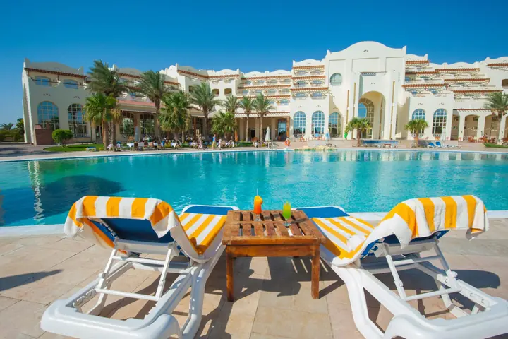 Red Sea beach in Egypt