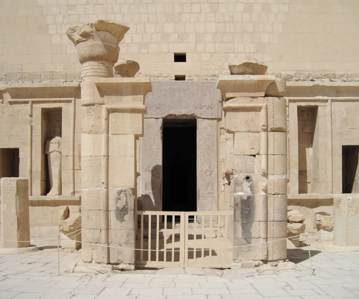 Entrance to the Sanctuary of Amun-Re at Deir el-Bahari