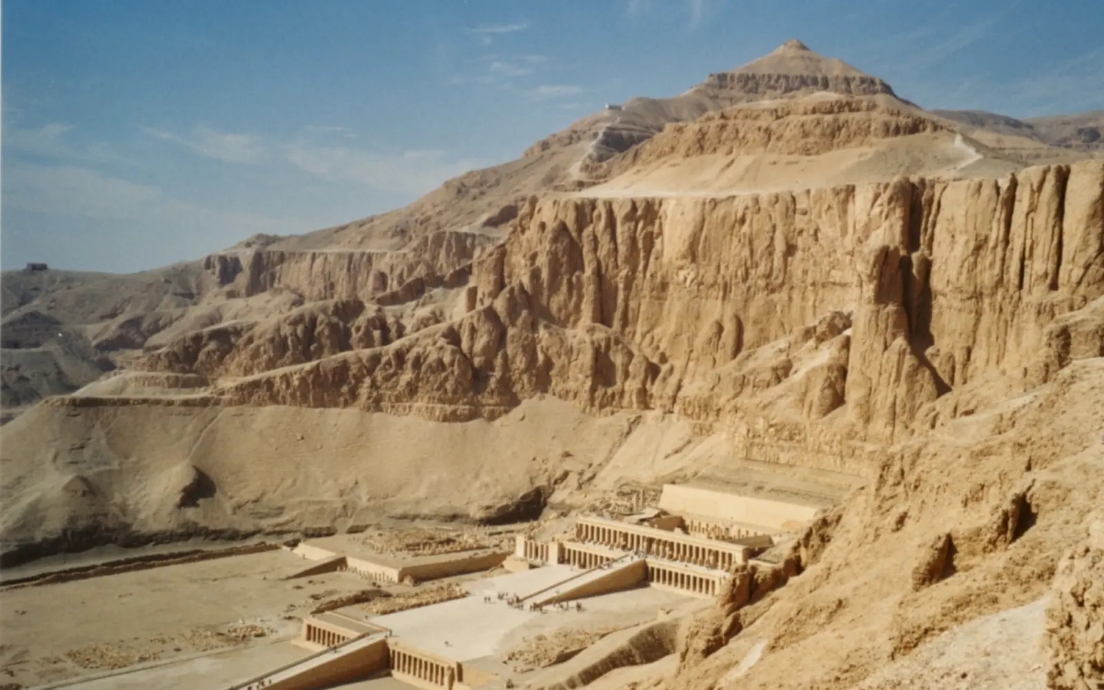 Hatshepsut Temple beneath the cliffs of Deir el-Bahari