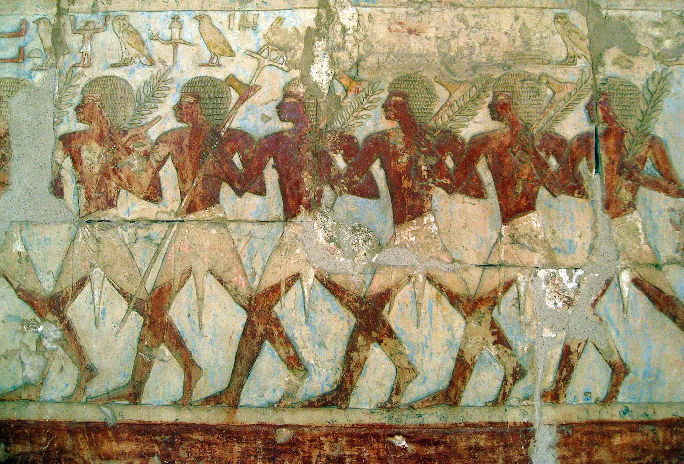 Punt expedition reliefs inside Hatshepsut Temple