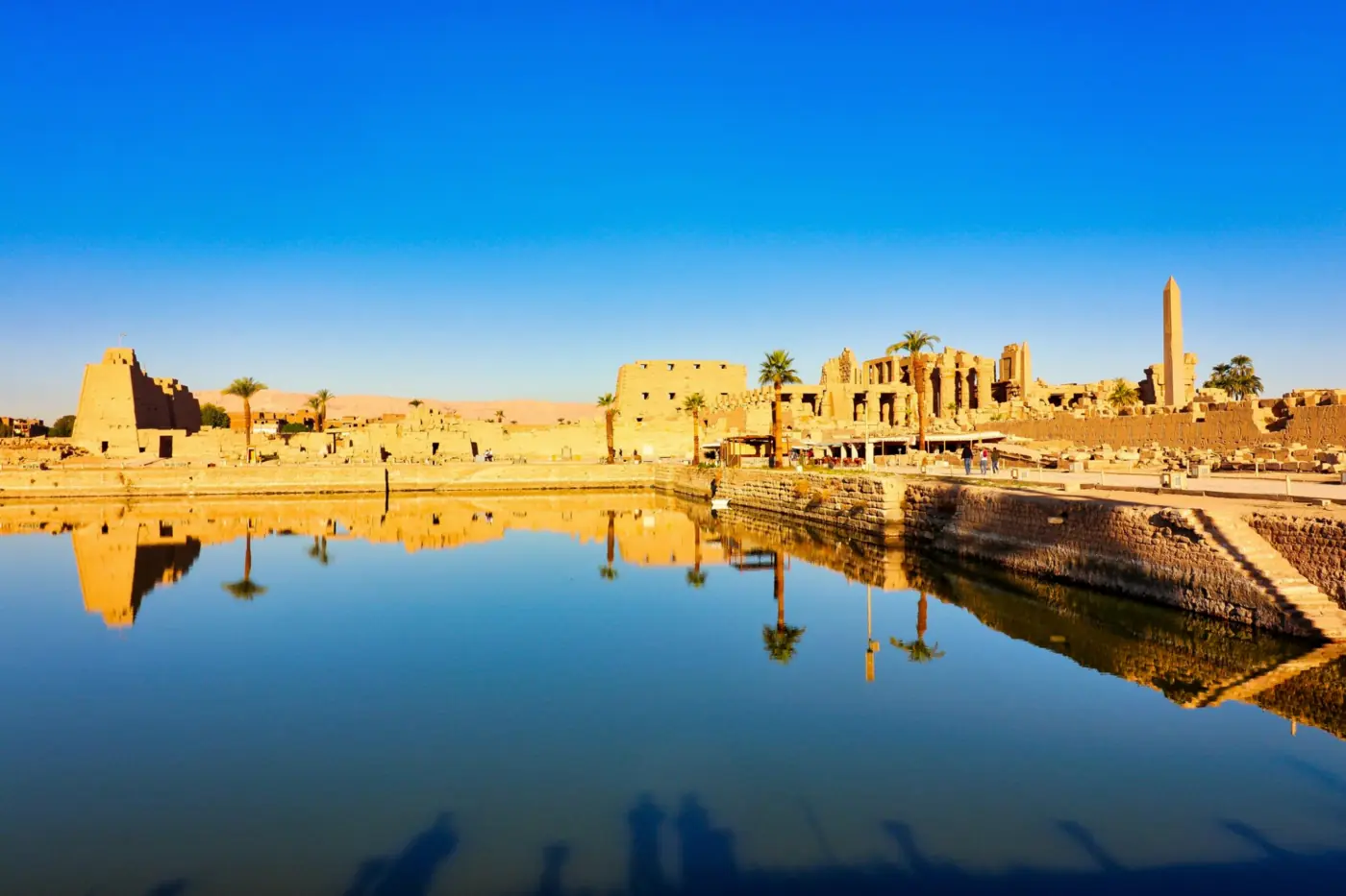 The Sacred Lake inside Karnak Temple Complex in Luxor