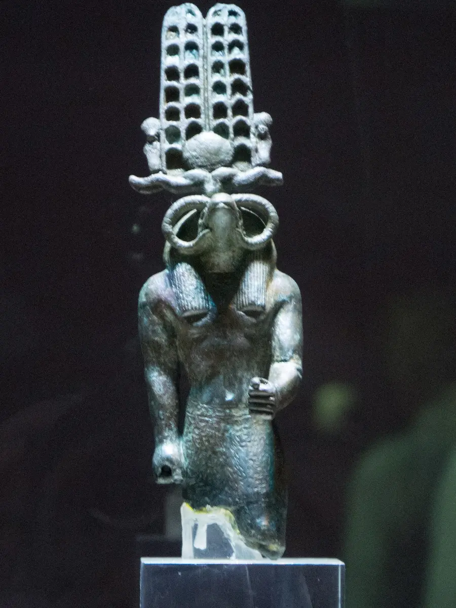 Bronze statue of Sobek-Re from Kom Ombo
