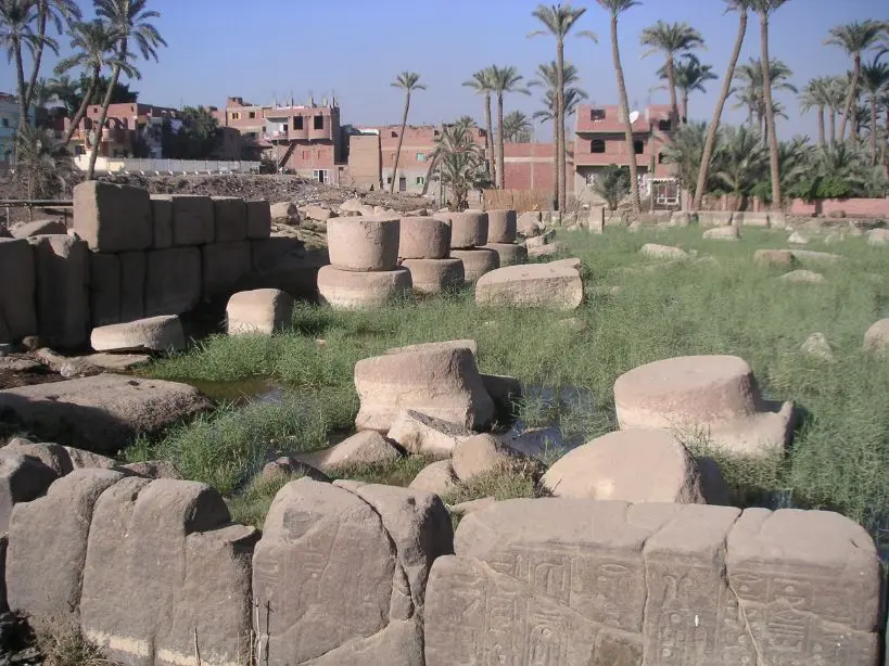Temple blocks associated with Ramesses II at Memphis