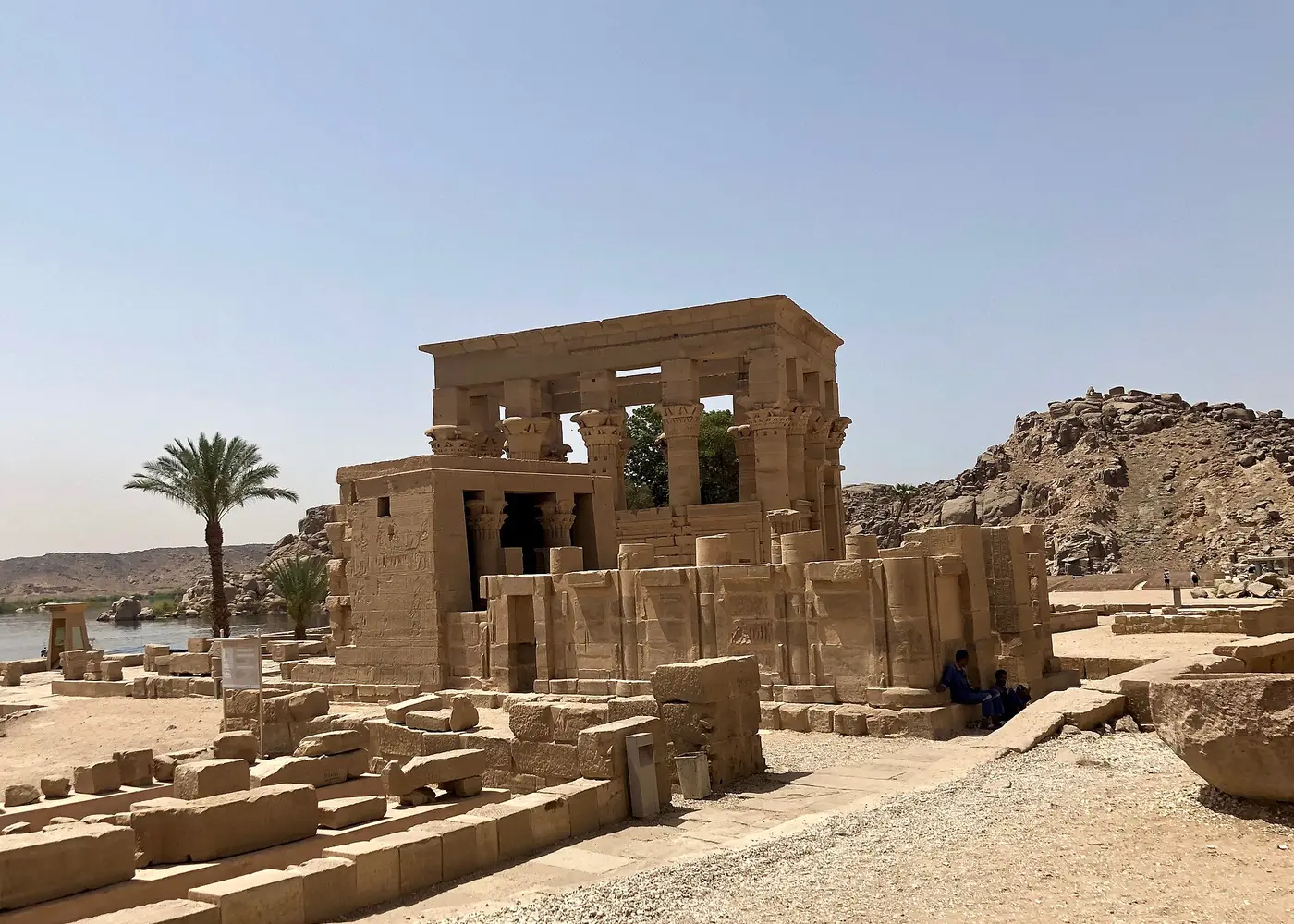 Trajan’s Kiosk beyond the ruins of Hathor’s temple
