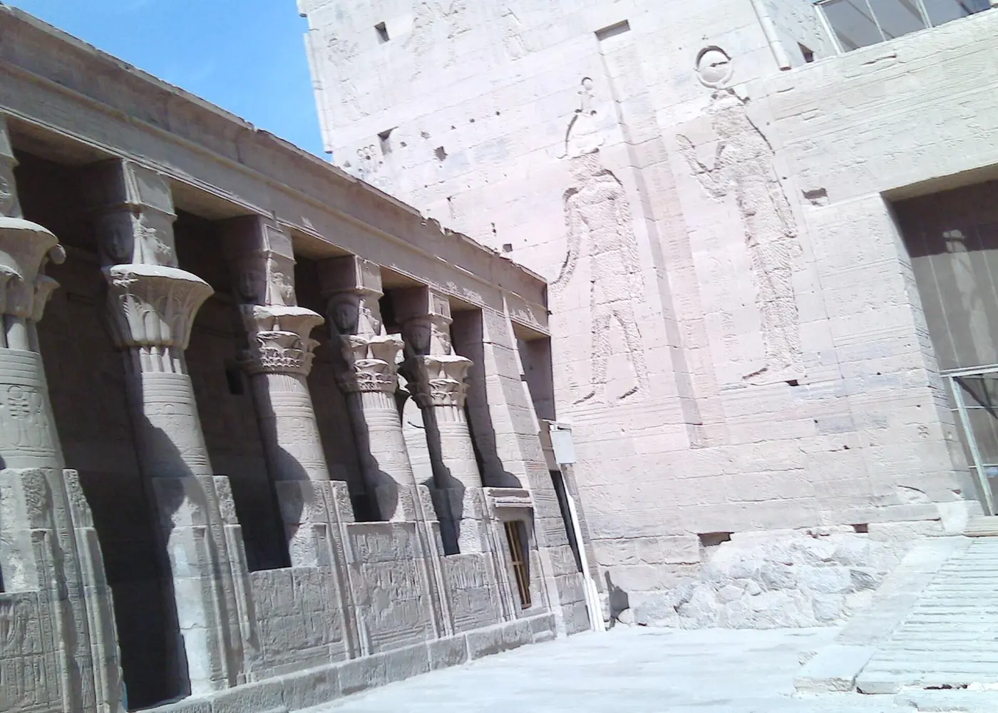 Offering reliefs inside Philae Temple