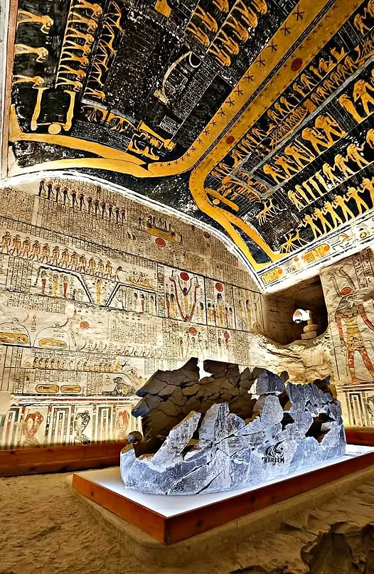 Astronomical burial chamber in the Valley of the Kings