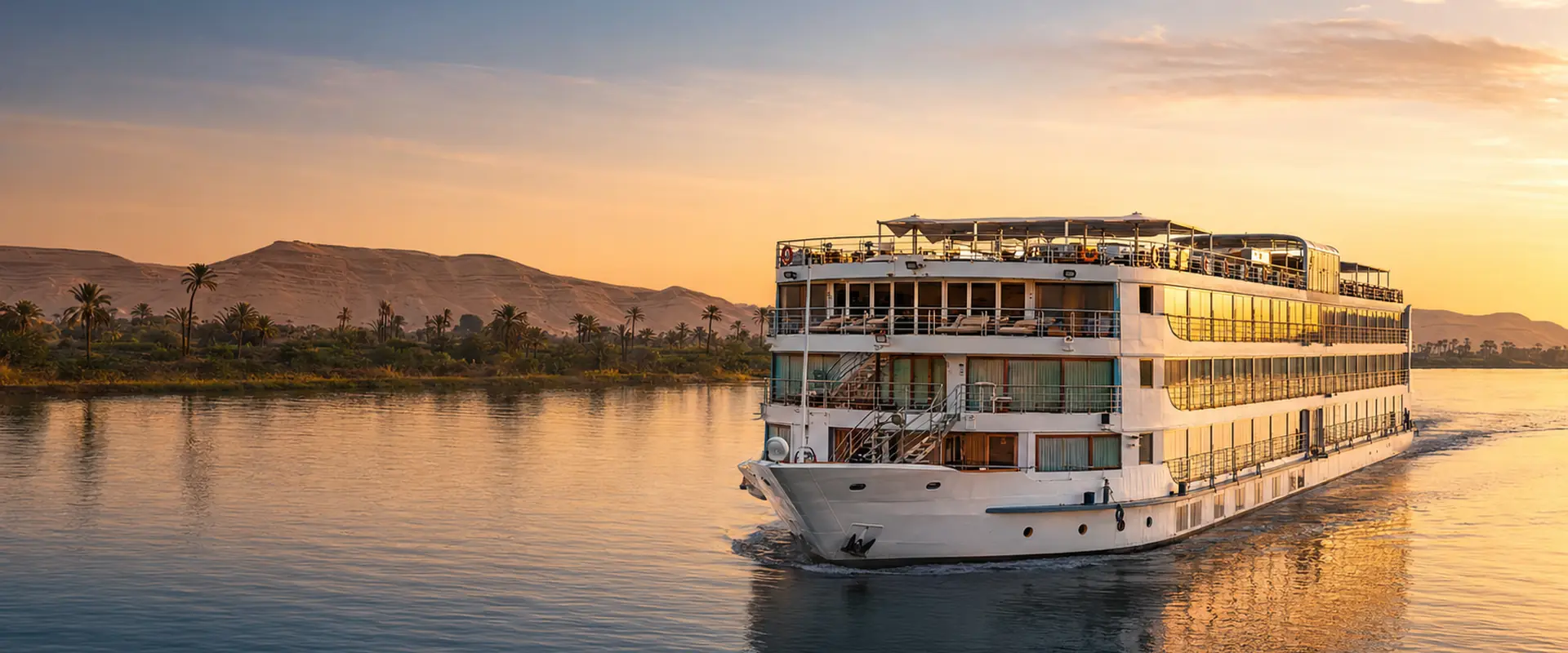 Deluxe Nile Cruise sailing from Aswan to Luxor
