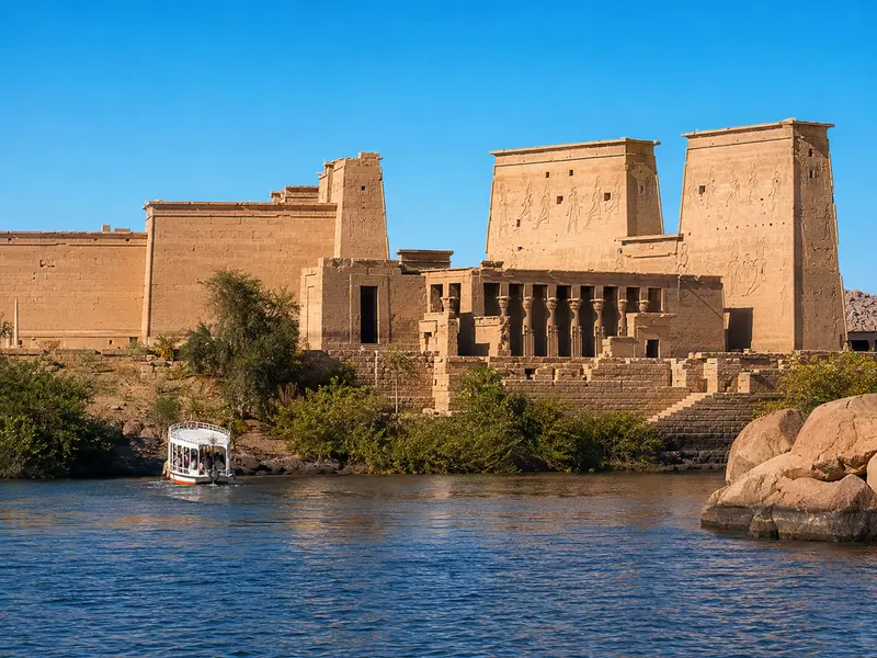 Philae Temple island visit on an Egypt Cheap Nile Cruise