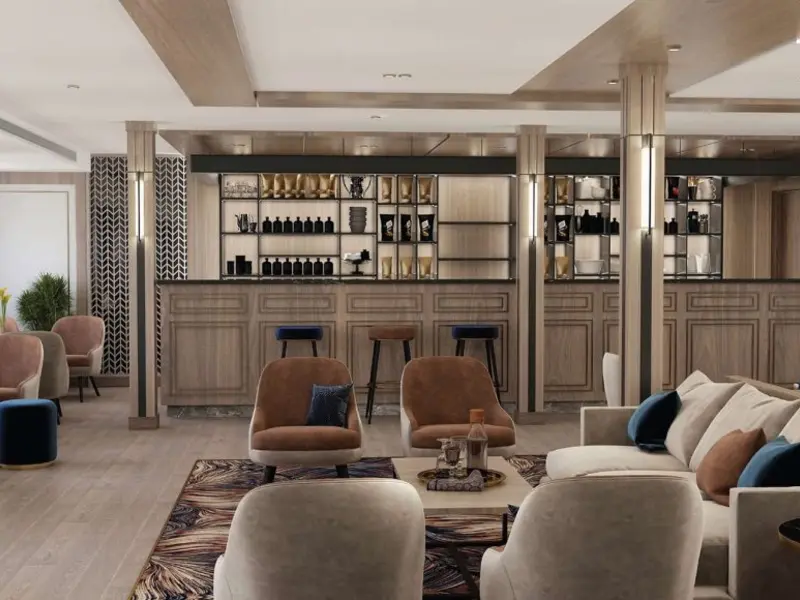 Cruise lounge bar interior